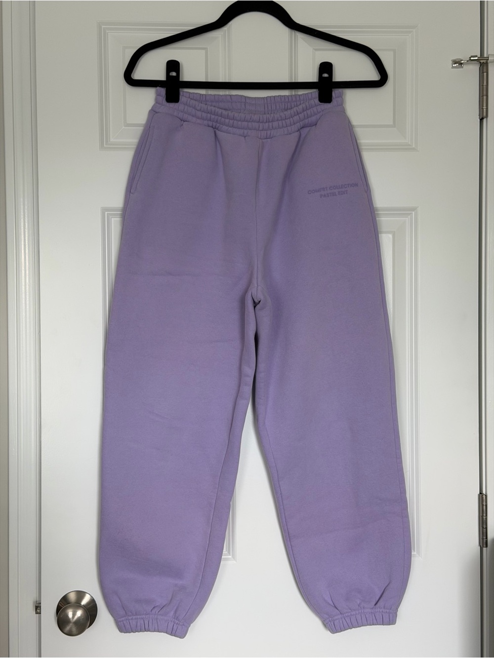 Comfrt kids sweatpants lavender size XL